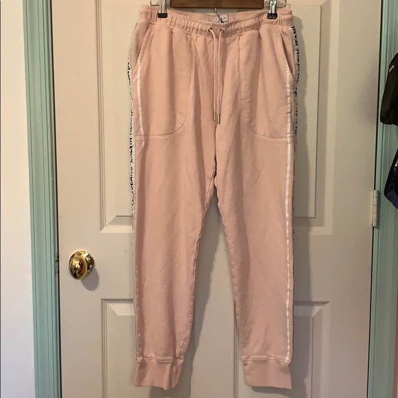 calvin klein pink sweatpants